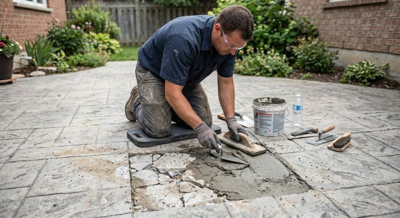 Decorative Concrete Repair in Livonia, MI