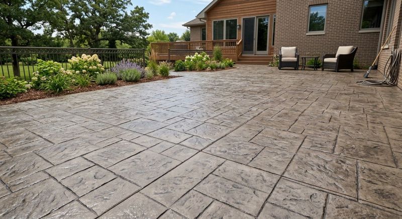 Stamped Concrete Replacement in Dallas, TX